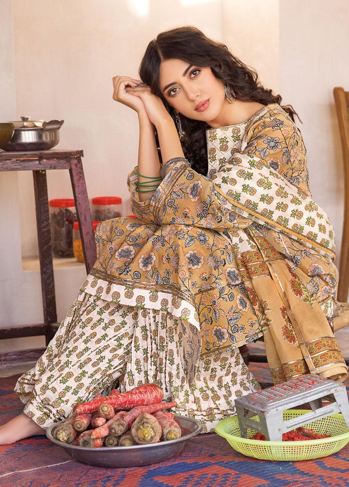 Vintage Garden By Gul Ahmed Printed Lawn Suits Unstitched 3 Piece GA23V CL-32235A - Summer Collection