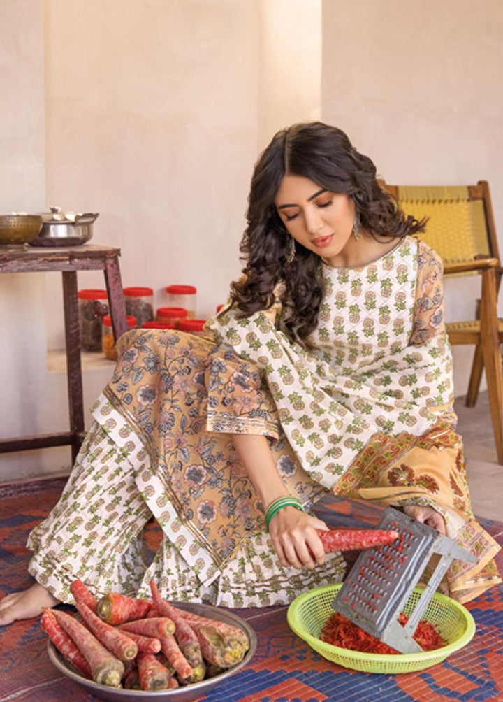 Vintage Garden By Gul Ahmed Printed Lawn Suits Unstitched 3 Piece GA23V CL-32235A - Summer Collection