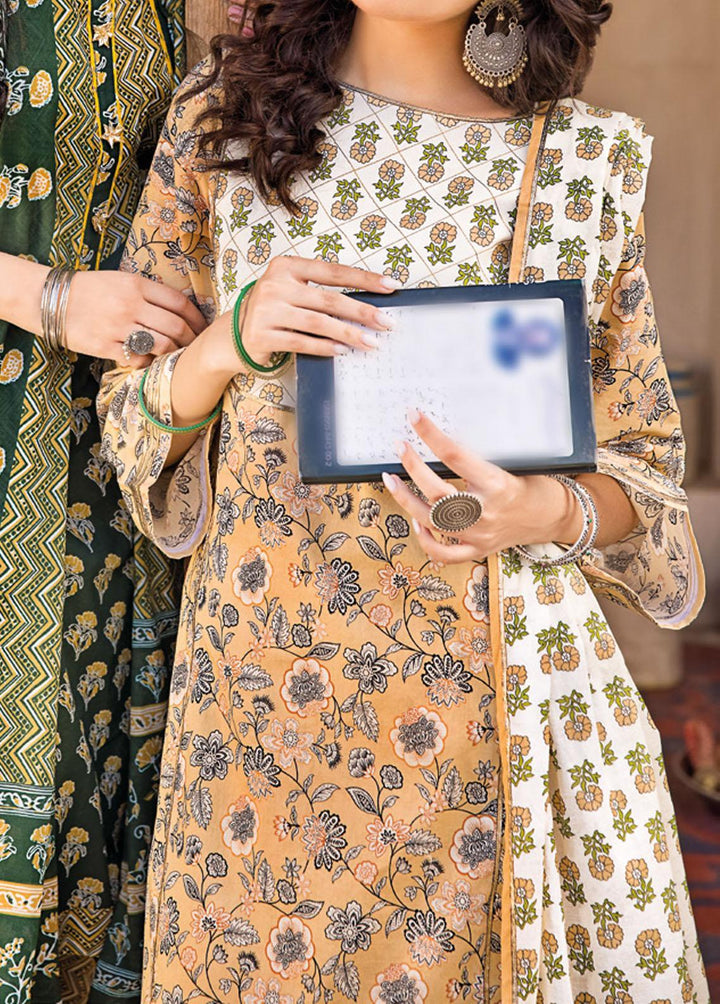 Vintage Garden By Gul Ahmed Printed Lawn Suits Unstitched 3 Piece GA23V CL-32235A - Summer Collection