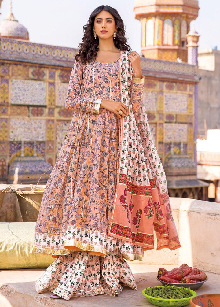 Vintage Garden By Gul Ahmed Printed Lawn Suits Unstitched 3 Piece GA23V CL-32235B - Summer Collection