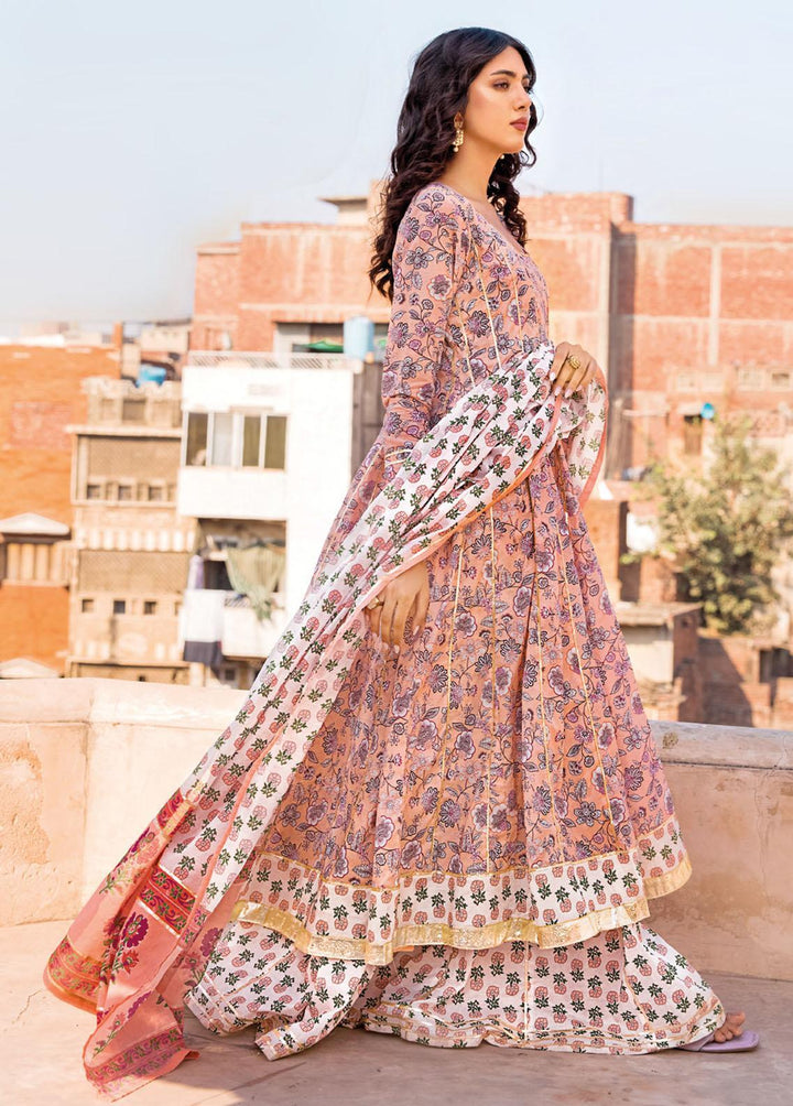Vintage Garden By Gul Ahmed Printed Lawn Suits Unstitched 3 Piece GA23V CL-32235B - Summer Collection