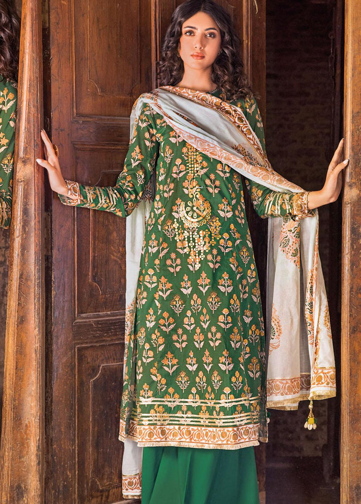 Vintage Garden By Gul Ahmed Printed Lawn Suits Unstitched 3 Piece GA23V CL-32236A - Summer Collection