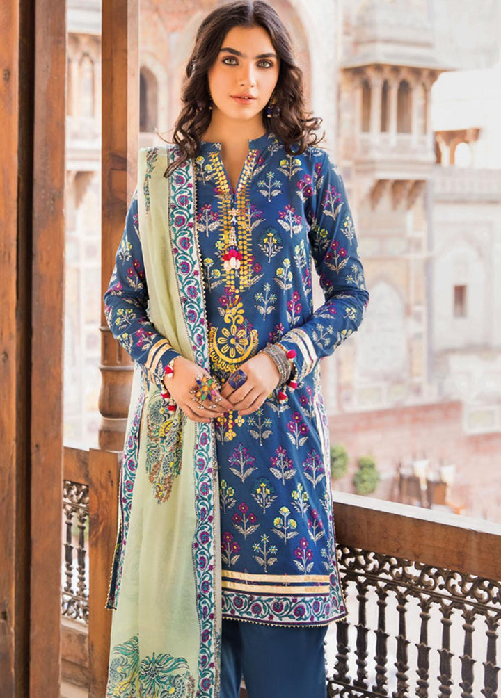 Vintage Garden By Gul Ahmed Printed Lawn Suits Unstitched 3 Piece GA23V CL-32236B - Summer Collection
