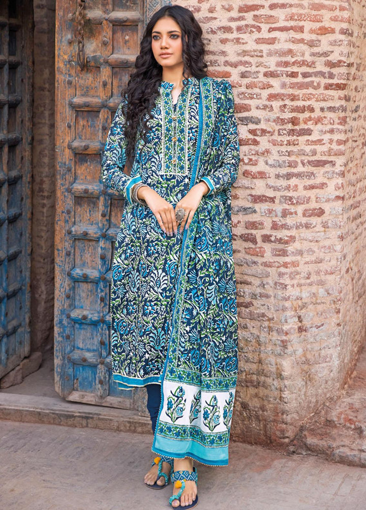 Vintage Garden By Gul Ahmed Printed Lawn Suits Unstitched 3 Piece GA23V CL-32237B - Summer Collection