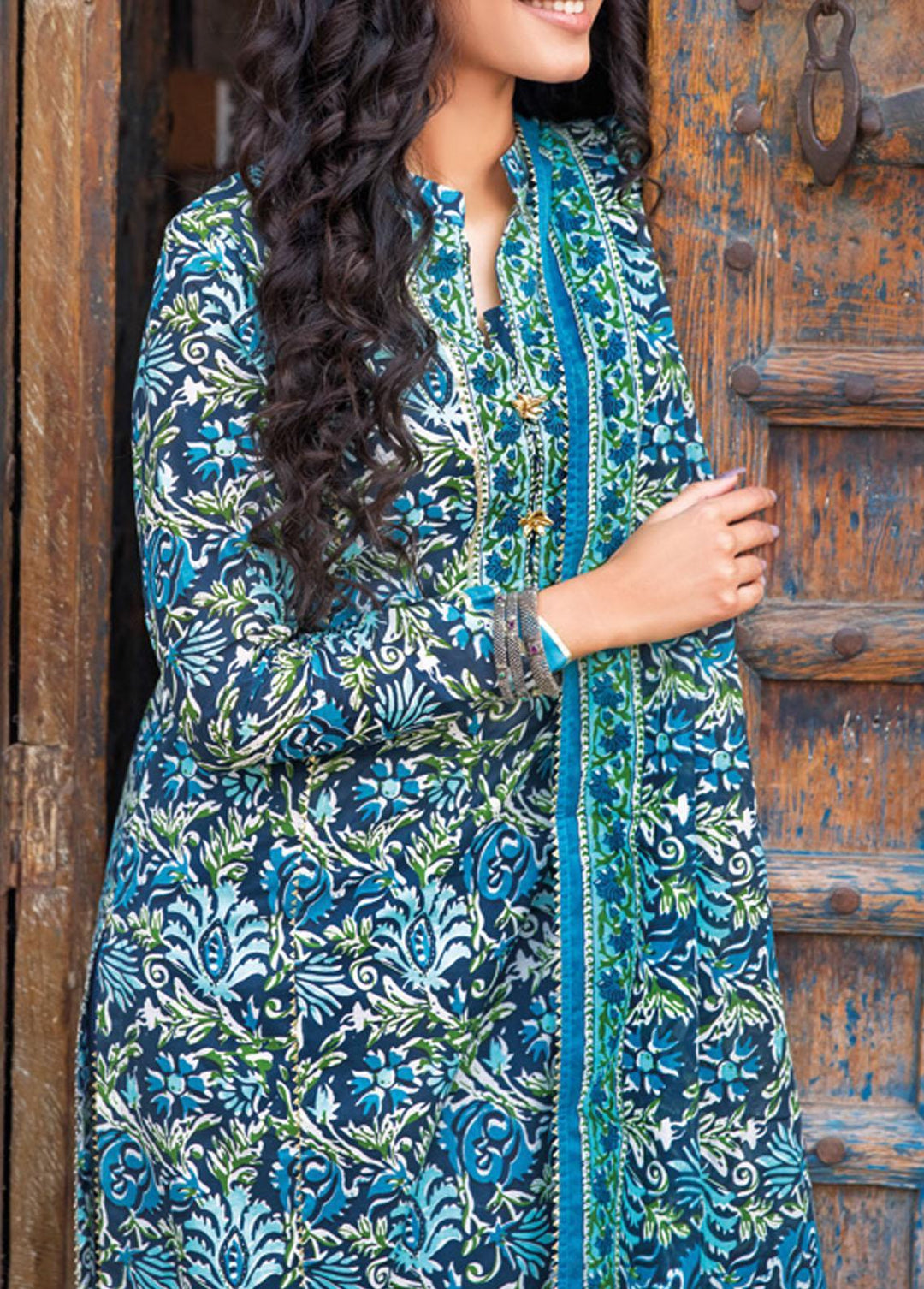 Vintage Garden By Gul Ahmed Printed Lawn Suits Unstitched 3 Piece GA23V CL-32237B - Summer Collection