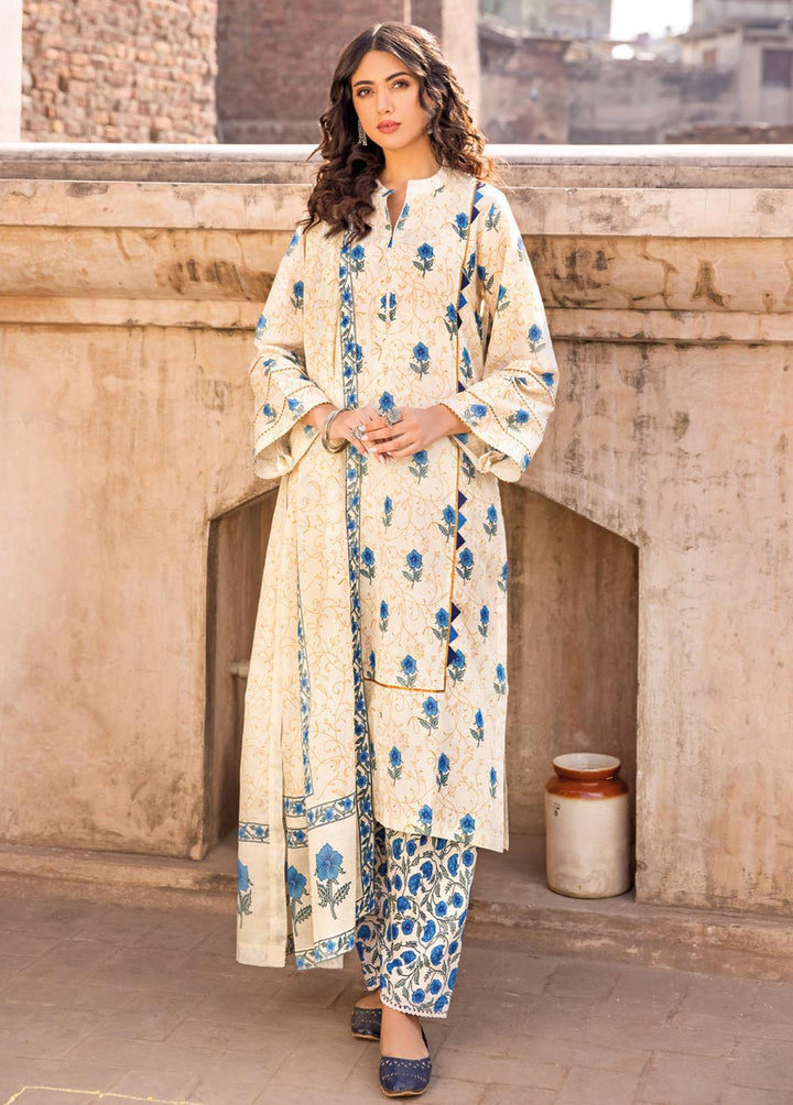 Vintage Garden By Gul Ahmed Printed Lawn Suits Unstitched 3 Piece GA23V CL-32239A - Summer Collection