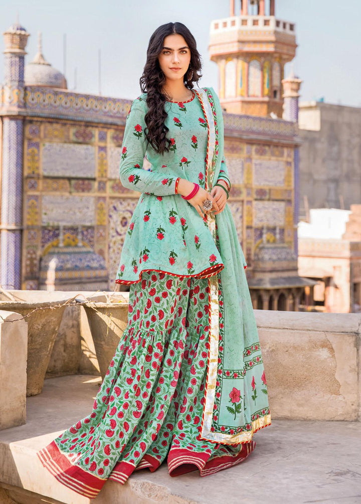 Vintage Garden By Gul Ahmed Printed Lawn Suits Unstitched 3 Piece GA23V CL-32239B - Summer Collection