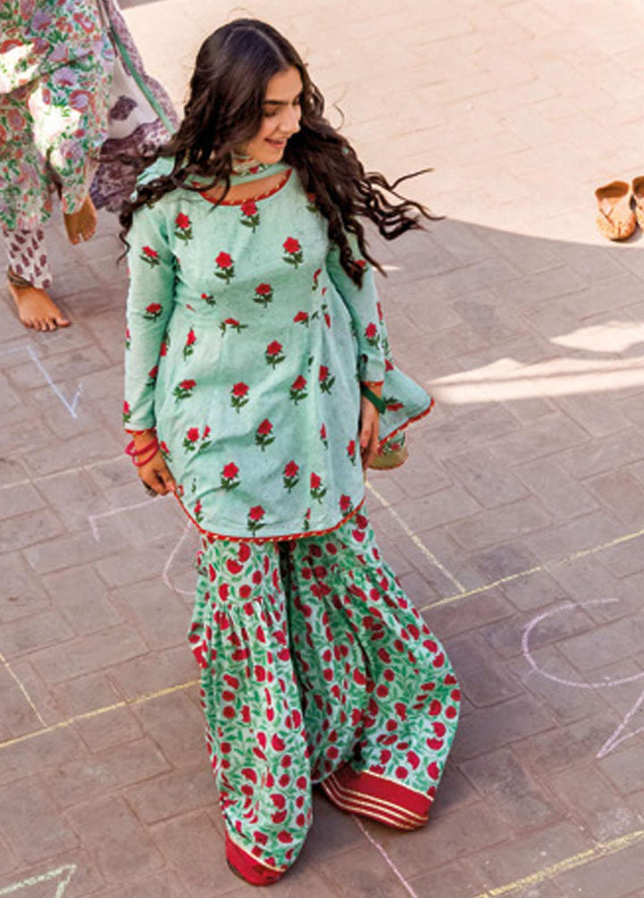 Vintage Garden By Gul Ahmed Printed Lawn Suits Unstitched 3 Piece GA23V CL-32239B - Summer Collection