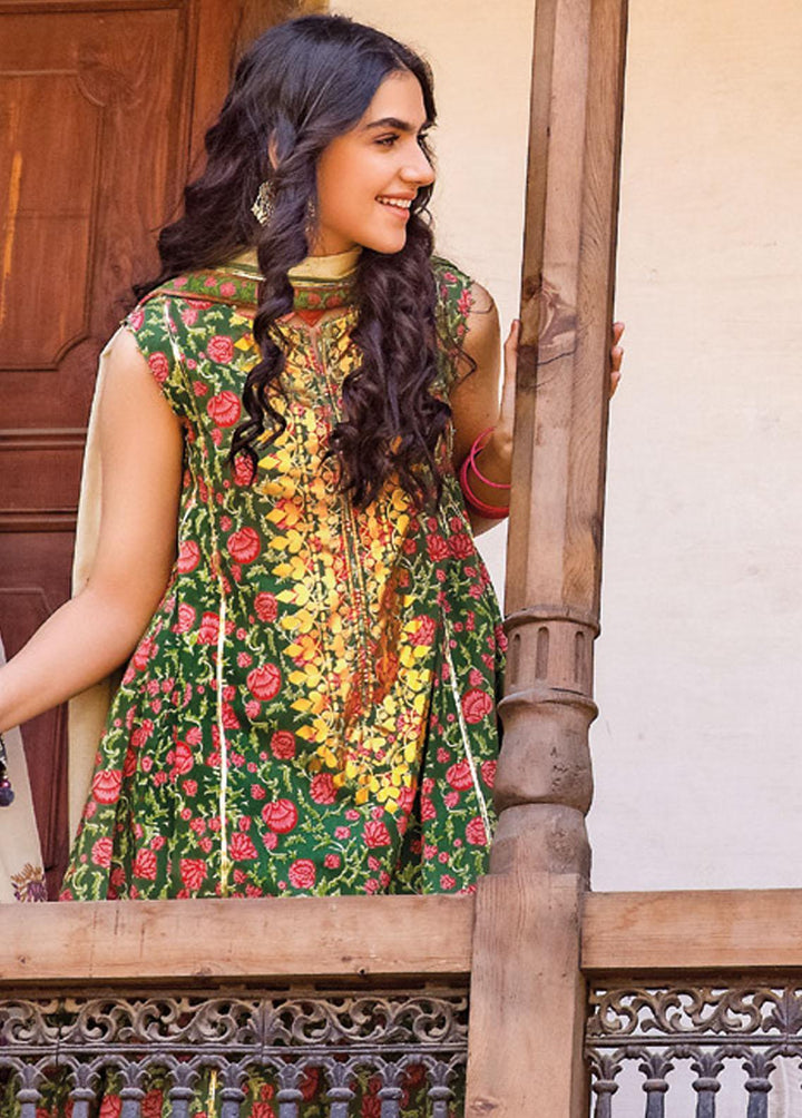 Vintage Garden By Gul Ahmed Printed Lawn Suits Unstitched 3 Piece GA23V CL-32240A - Summer Collection