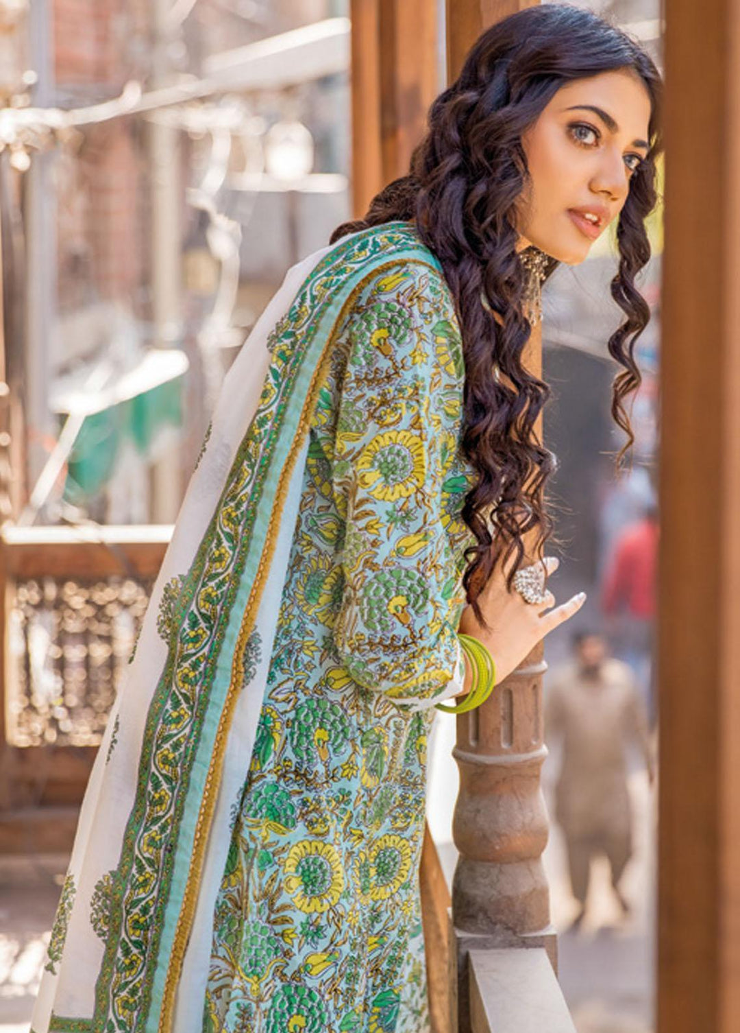 Vintage Garden By Gul Ahmed Printed Lawn Suits Unstitched 3 Piece GA23V CL-32241A - Summer Collection