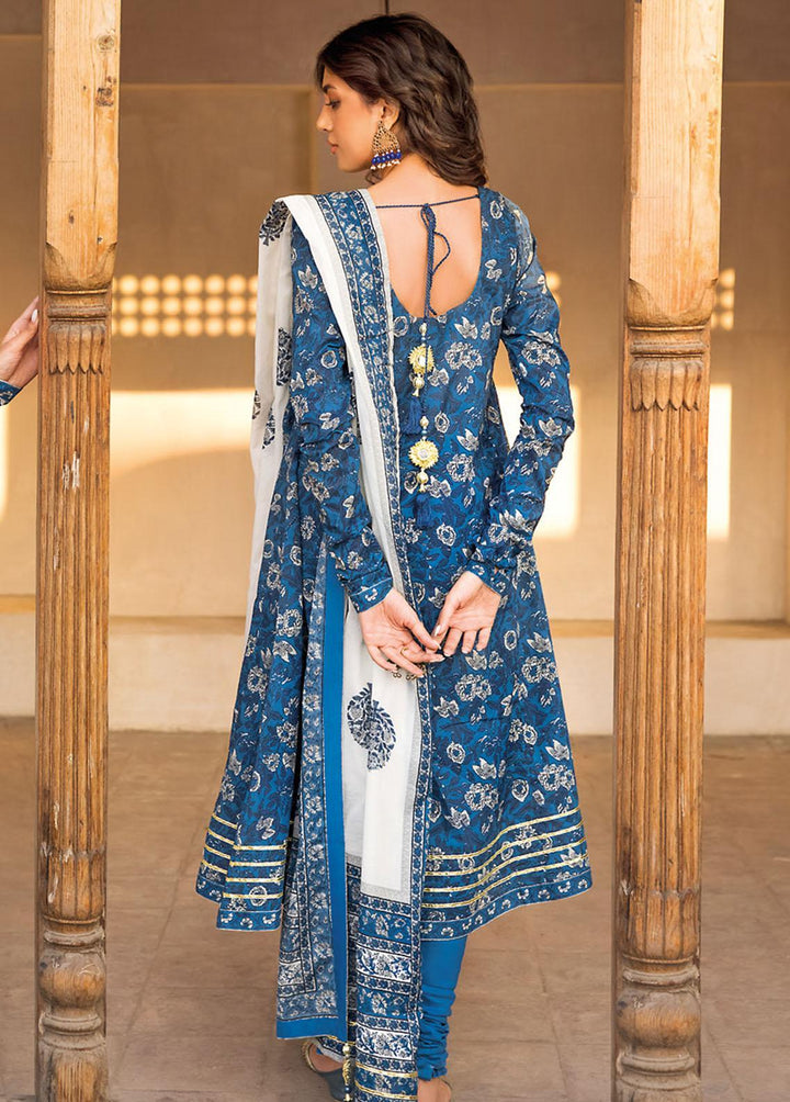 Vintage Garden By Gul Ahmed Printed Lawn Suits Unstitched 3 Piece GA23V CL-32243B - Summer Collection