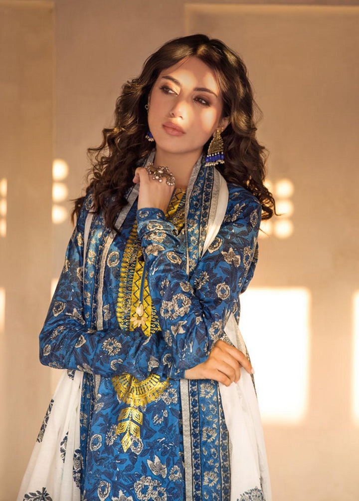 Vintage Garden By Gul Ahmed Printed Lawn Suits Unstitched 3 Piece GA23V CL-32243B - Summer Collection