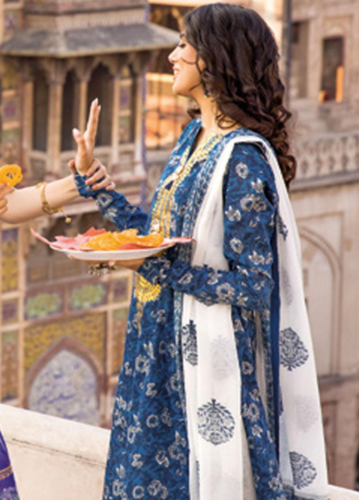 Vintage Garden By Gul Ahmed Printed Lawn Suits Unstitched 3 Piece GA23V CL-32243B - Summer Collection