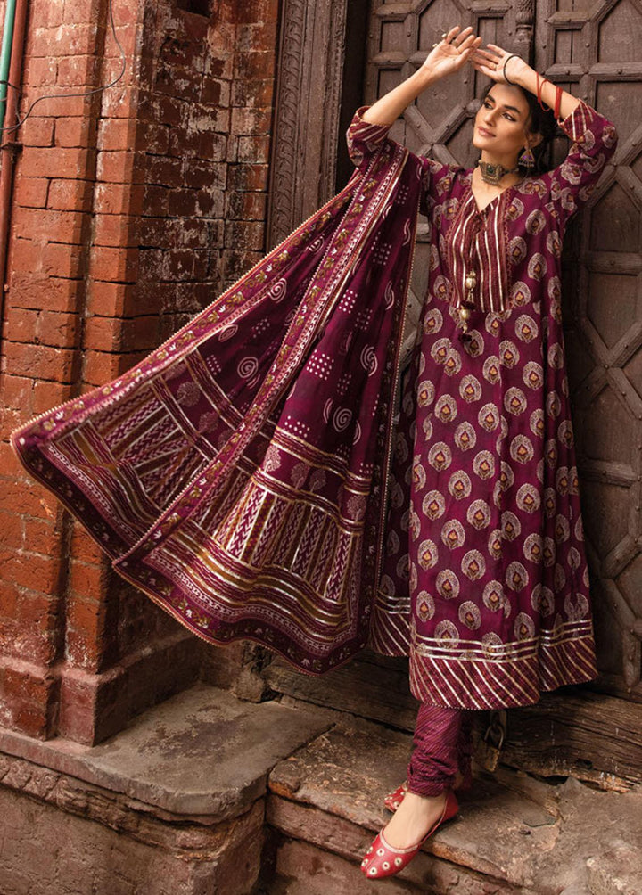 Vintage Garden By Gul Ahmed Printed Lawn Suits Unstitched 3 Piece GA23V CL-32425A - Summer Collection