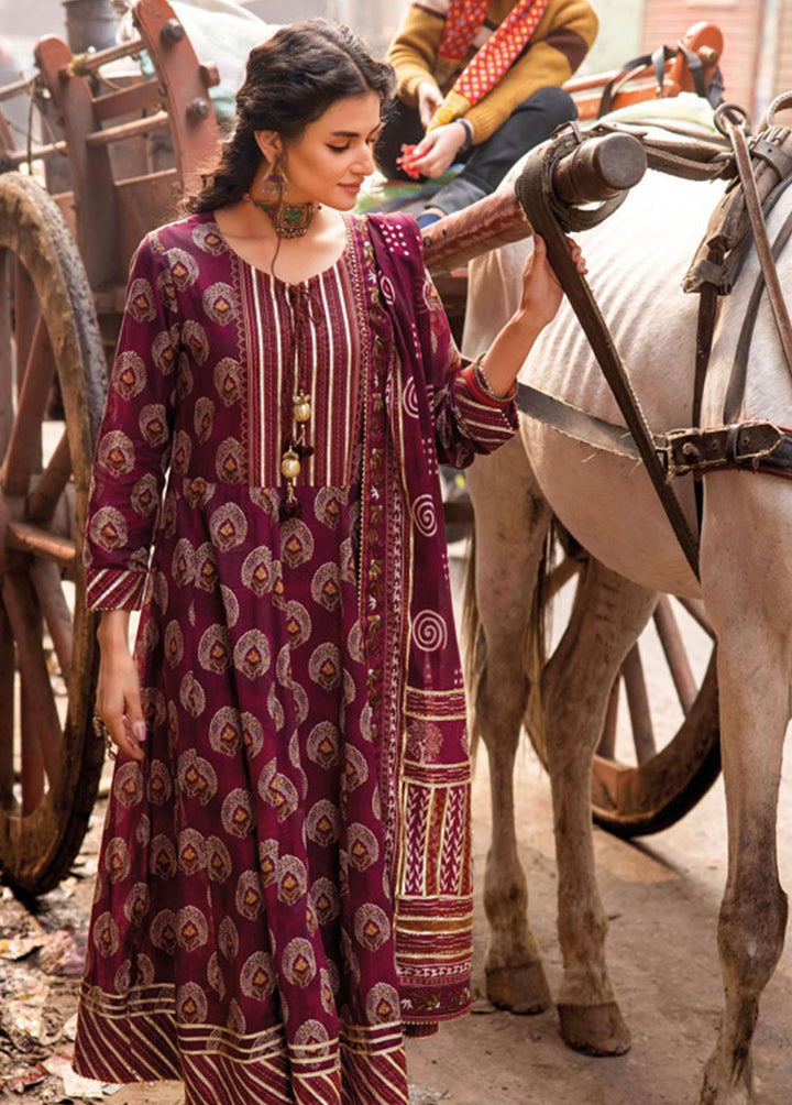 Vintage Garden By Gul Ahmed Printed Lawn Suits Unstitched 3 Piece GA23V CL-32425A - Summer Collection