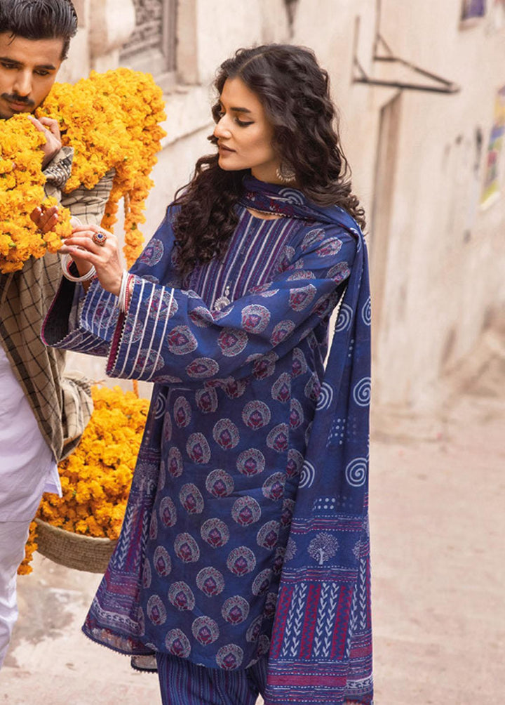Vintage Garden By Gul Ahmed Printed Lawn Suits Unstitched 3 Piece GA23V CL-32425B - Summer Collection
