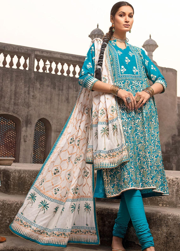 Vintage Garden By Gul Ahmed Printed Lawn Suits Unstitched 3 Piece GA23V CL-32426A - Summer Collection