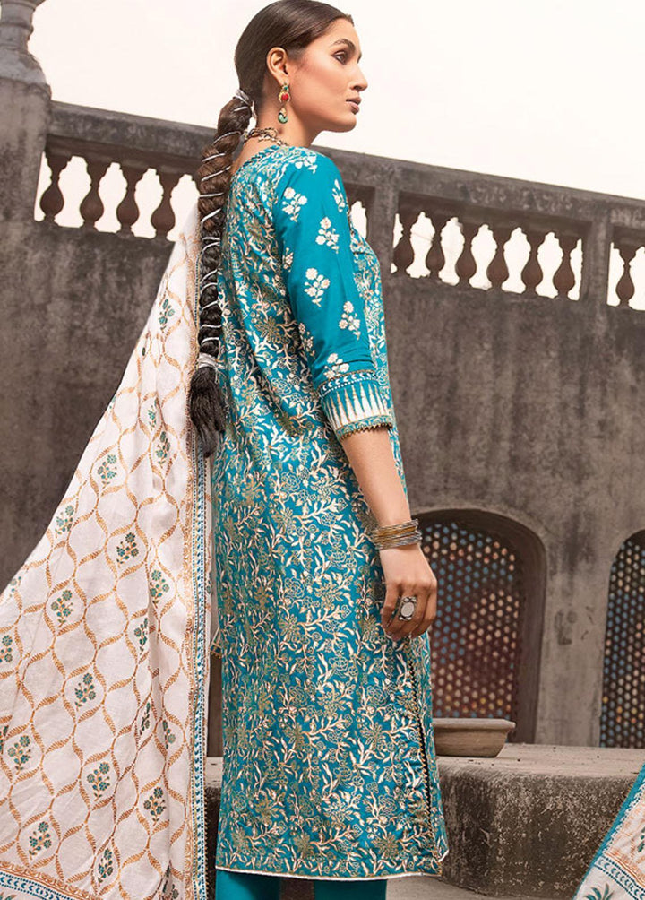 Vintage Garden By Gul Ahmed Printed Lawn Suits Unstitched 3 Piece GA23V CL-32426A - Summer Collection