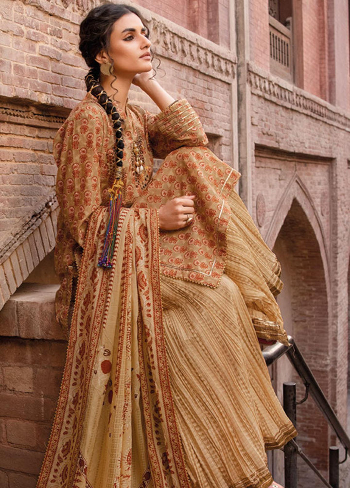 Vintage Garden By Gul Ahmed Printed Lawn Suits Unstitched 3 Piece GA23V CL-32445A - Summer Collection