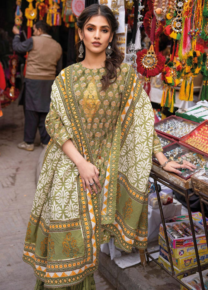 Vintage Garden By Gul Ahmed Printed Lawn Suits Unstitched 3 Piece GA23V CL-32446B - Summer Collection