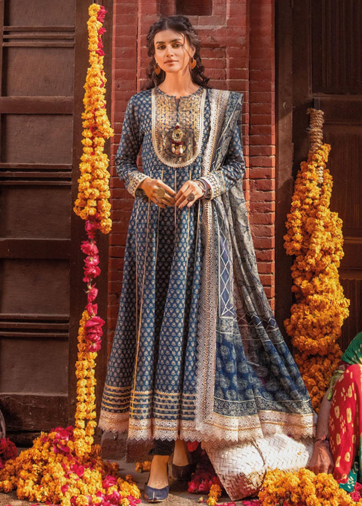 Vintage Garden By Gul Ahmed Printed Lawn Suits Unstitched 3 Piece GA23V CL-32447B - Summer Collection