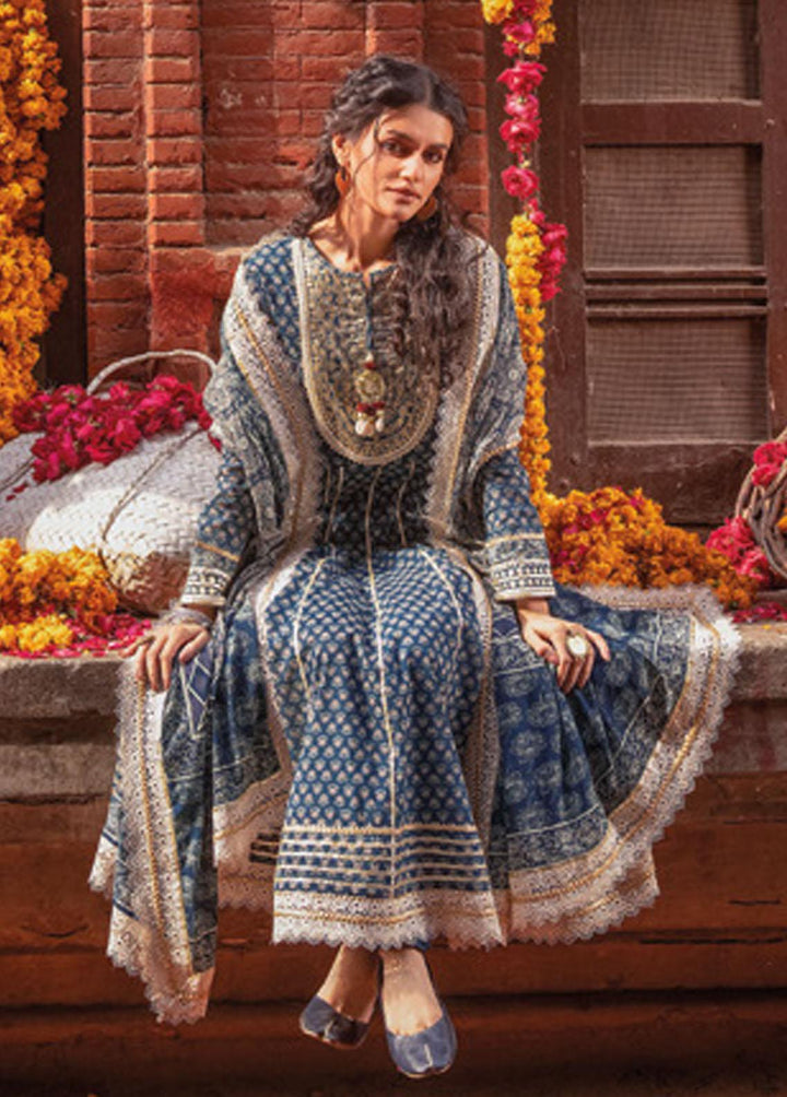 Vintage Garden By Gul Ahmed Printed Lawn Suits Unstitched 3 Piece GA23V CL-32447B - Summer Collection
