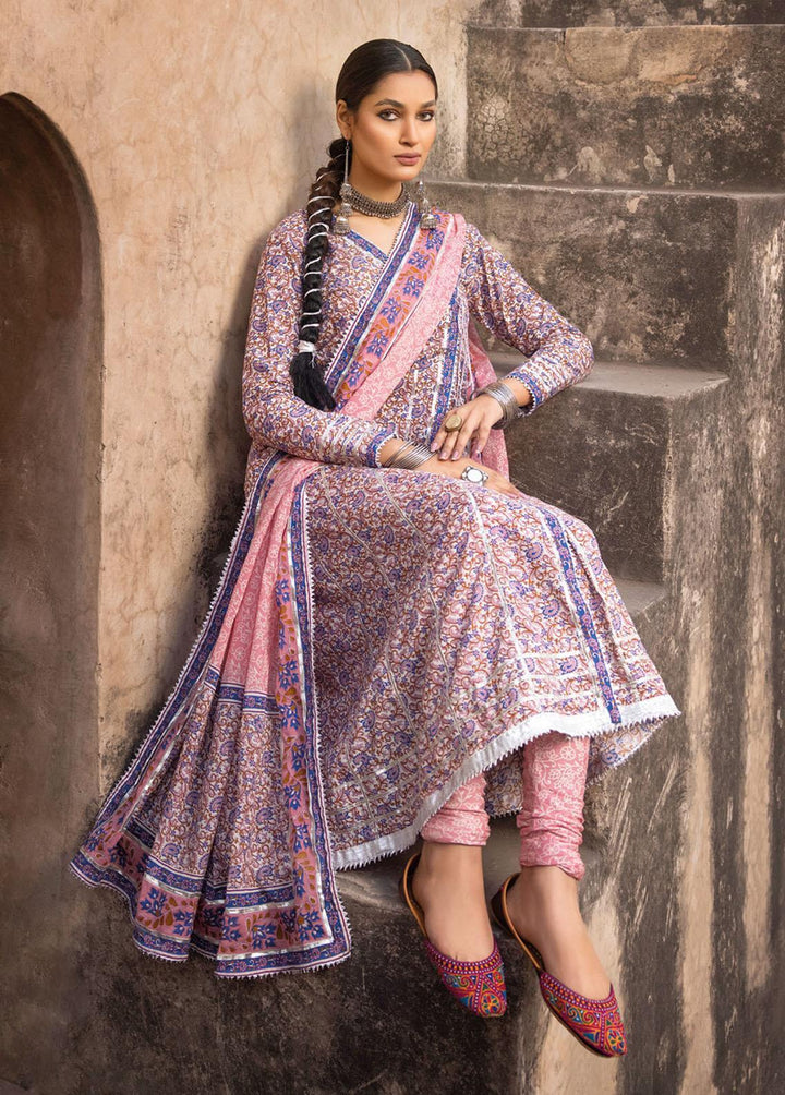 Vintage Garden By Gul Ahmed Printed Lawn Suits Unstitched 3 Piece GA23V CL-32462B - Summer Collection