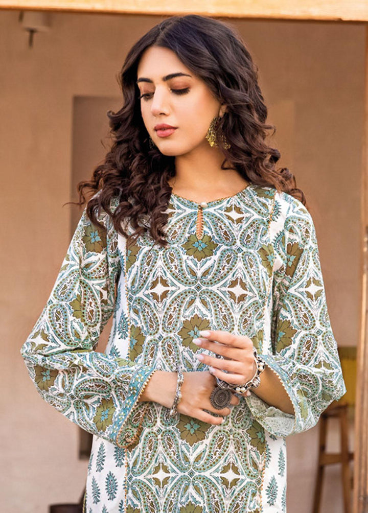 Vintage Garden By Gul Ahmed Printed Lawn Suits Unstitched 2 Piece GA23V TL-32025A - Summer Collection