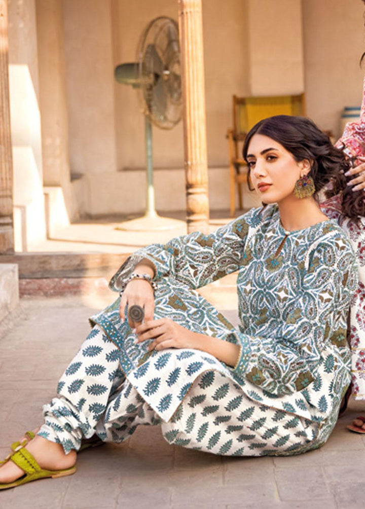 Vintage Garden By Gul Ahmed Printed Lawn Suits Unstitched 2 Piece GA23V TL-32025A - Summer Collection