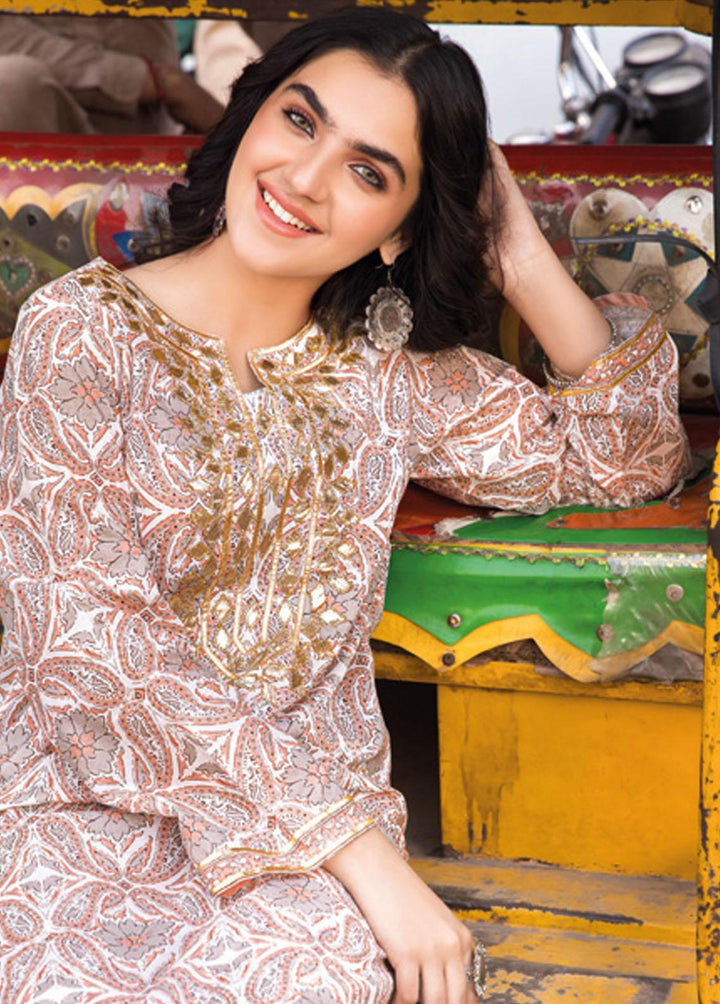 Vintage Garden By Gul Ahmed Printed Lawn Suits Unstitched 2 Piece GA23V TL-32025B - Summer Collection
