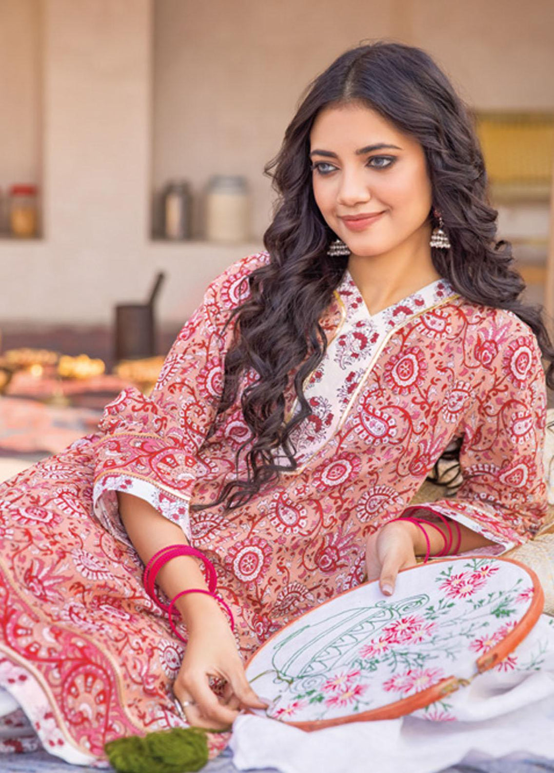 Vintage Garden By Gul Ahmed Printed Lawn Suits Unstitched 2 Piece GA23V TL-32026B - Summer Collection