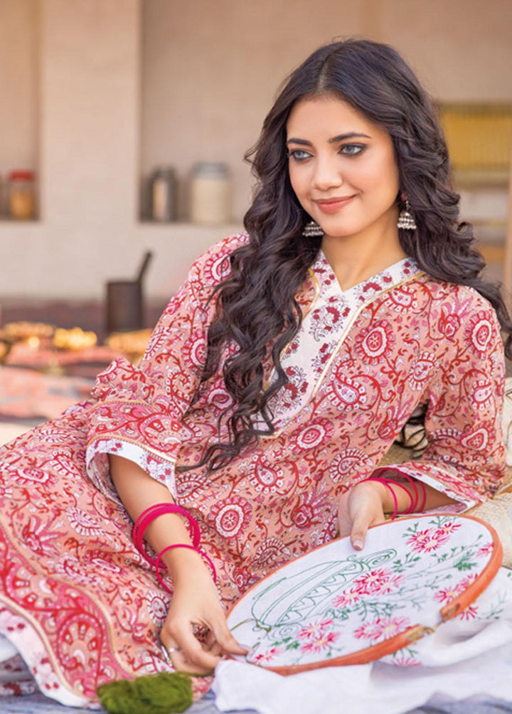 Vintage Garden By Gul Ahmed Printed Lawn Suits Unstitched 2 Piece GA23V TL-32026B - Summer Collection