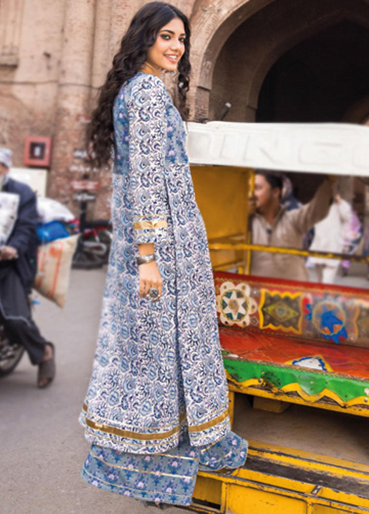 Vintage Garden By Gul Ahmed Printed Lawn Suits Unstitched 2 Piece GA23V TL-32028B - Summer Collection