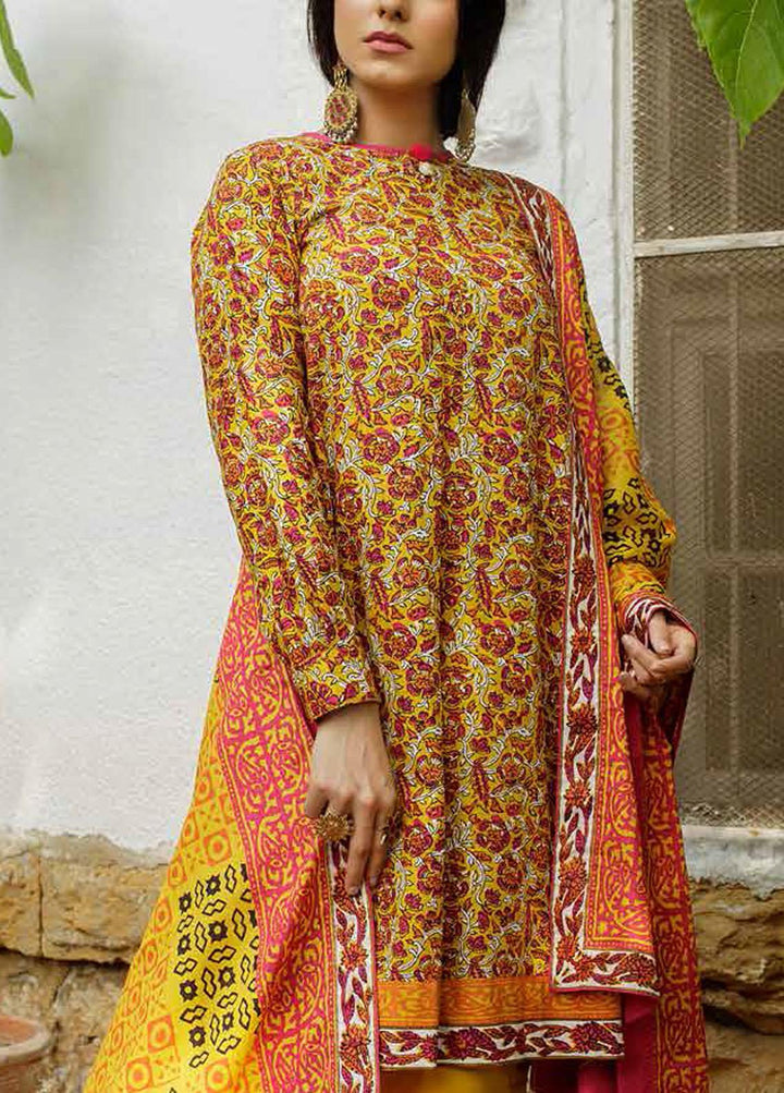 Vintage By Gul Ahmed Printed Lawn Suits Unstitched 3 Piece GA22V CL-22120 - Summer Collection