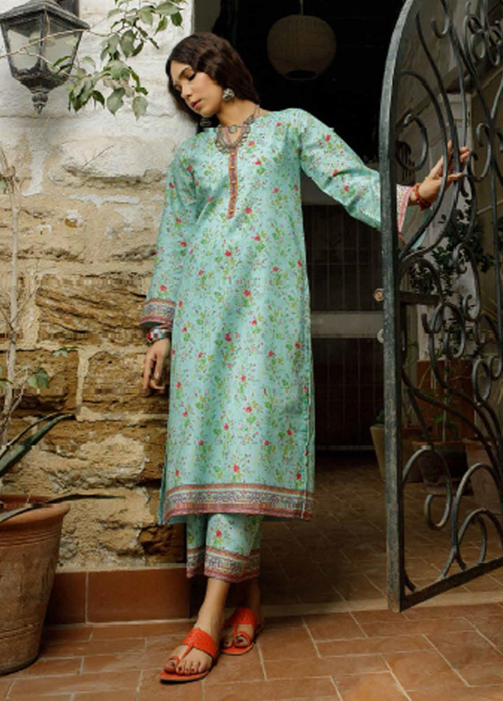 Vintage By Gul Ahmed Printed Lawn Suits Unstitched Kurti GA22V SL-22002 - Summer Collection