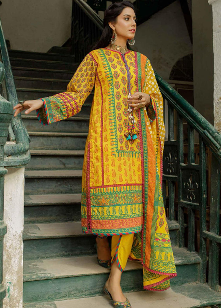 Vintage By Gul Ahmed Printed Lawn Suits Unstitched 2 Piece GA22V TL-22024 - Summer Collection