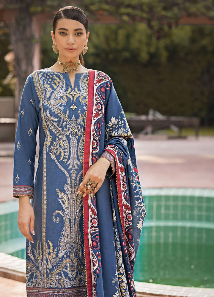 Gul Ahmed Embroidered Pashmina Suits Unstitched 3 Piece GA23WB AP 32036 - Winter Collection