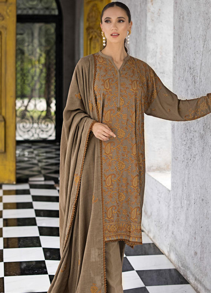 Gul Ahmed Embroidered Pashmina Suits Unstitched 3 Piece GA23WB AP 32043 - Winter Collection