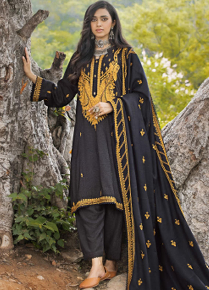 Gul Ahmed Embroidered Pashmina Suits Unstitched 3 Piece GA23WB AP 32058 - Winter Collection