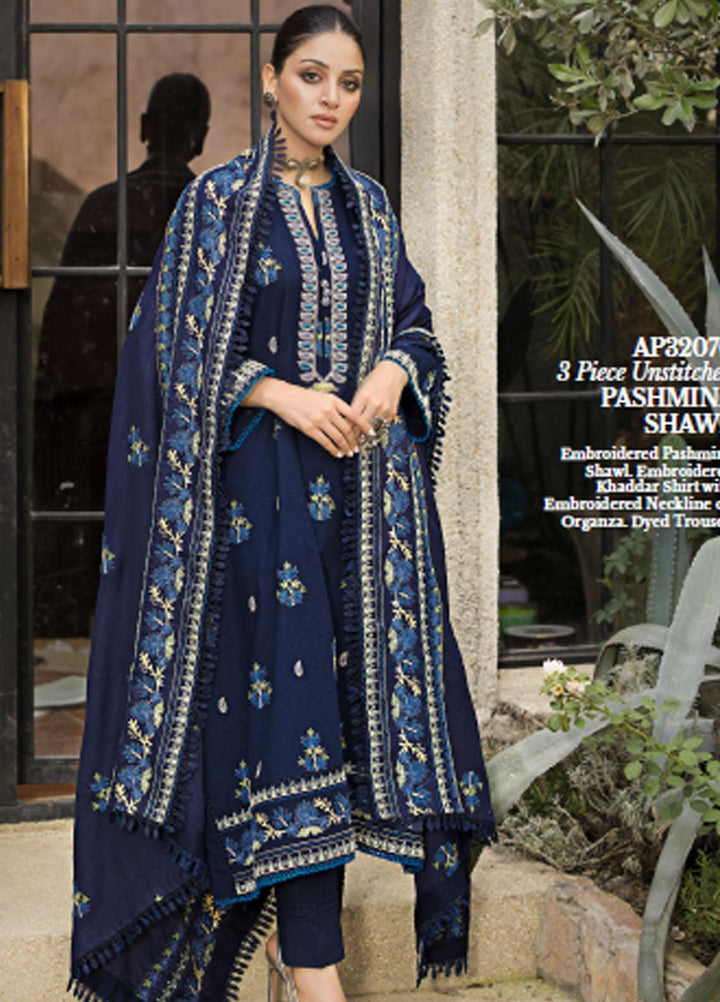 Gul Ahmed Embroidered Pashmina Suits Unstitched 3 Piece GA23WB AP 32070 - Winter Collection