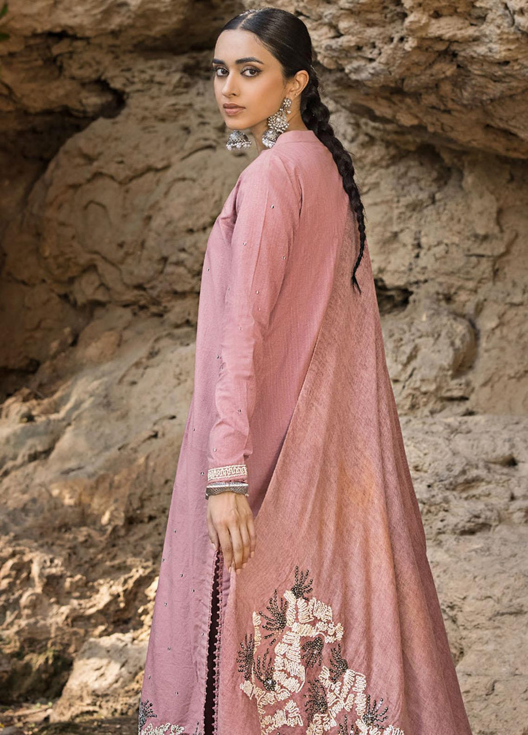 Gul Ahmed Embroidered Pashmina Suits Unstitched 3 Piece GA23WB AP 32092 - Winter Collection