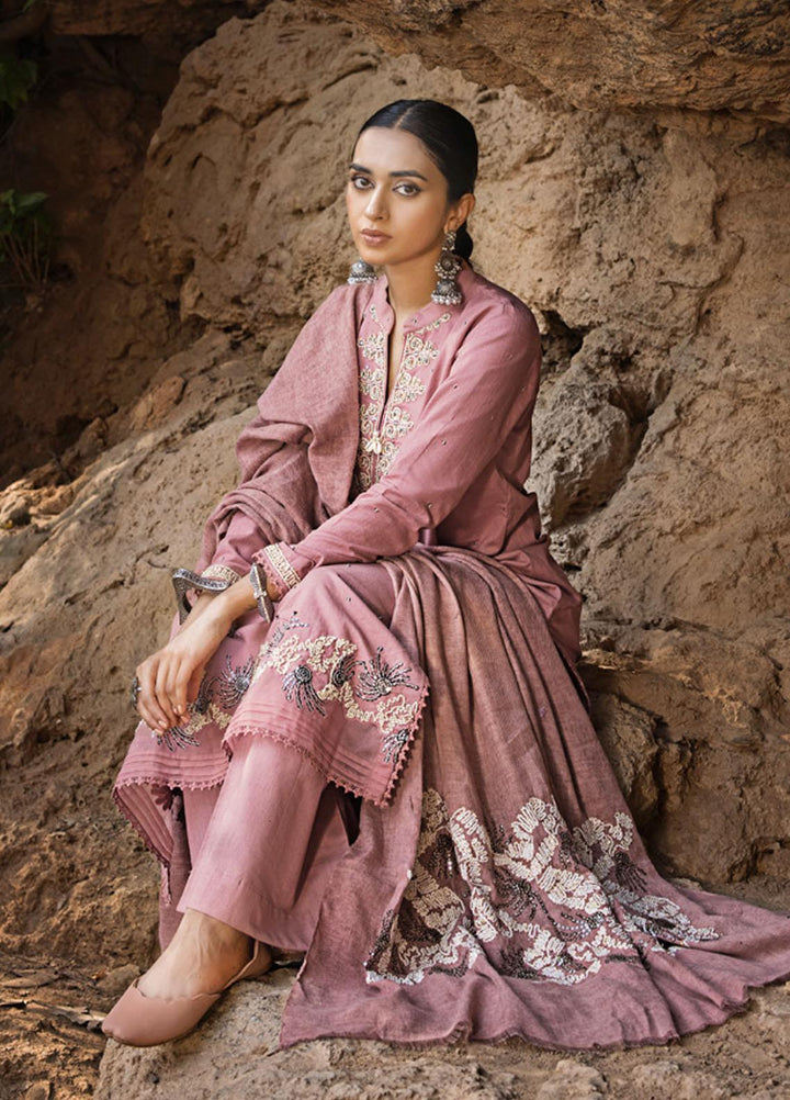 Gul Ahmed Embroidered Pashmina Suits Unstitched 3 Piece GA23WB AP 32092 - Winter Collection