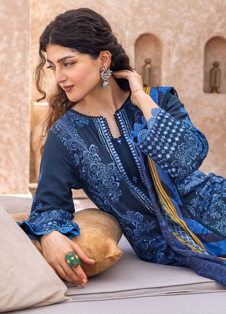 Gul Ahmed Embroidered Cotton Net Suits Unstitched 3 Piece GA23WB CN 32040 - Winter Collection
