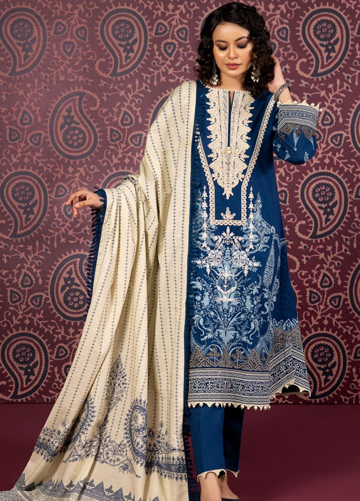 Gul Ahmed Embroidered Khaddar Suits Unstitched 3 Piece GA23WB K 32041 - Winter Collection