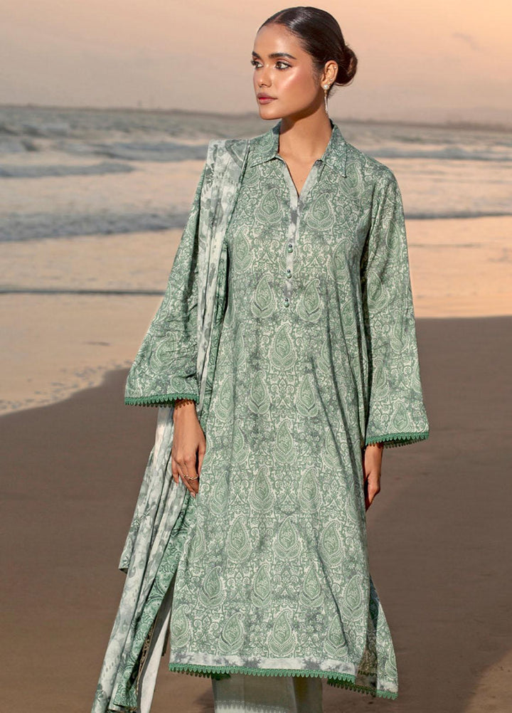 Gul Ahmed Embroidered Linen Suits Unstitched 3 Piece GA23WB LT 32021 B - Winter Collection