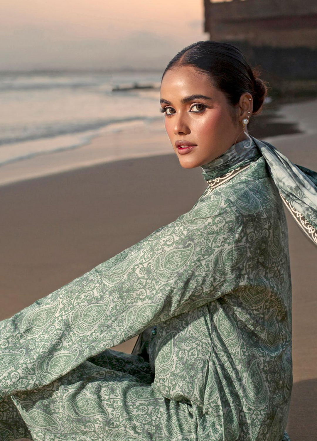 Gul Ahmed Embroidered Linen Suits Unstitched 3 Piece GA23WB LT 32021 B - Winter Collection