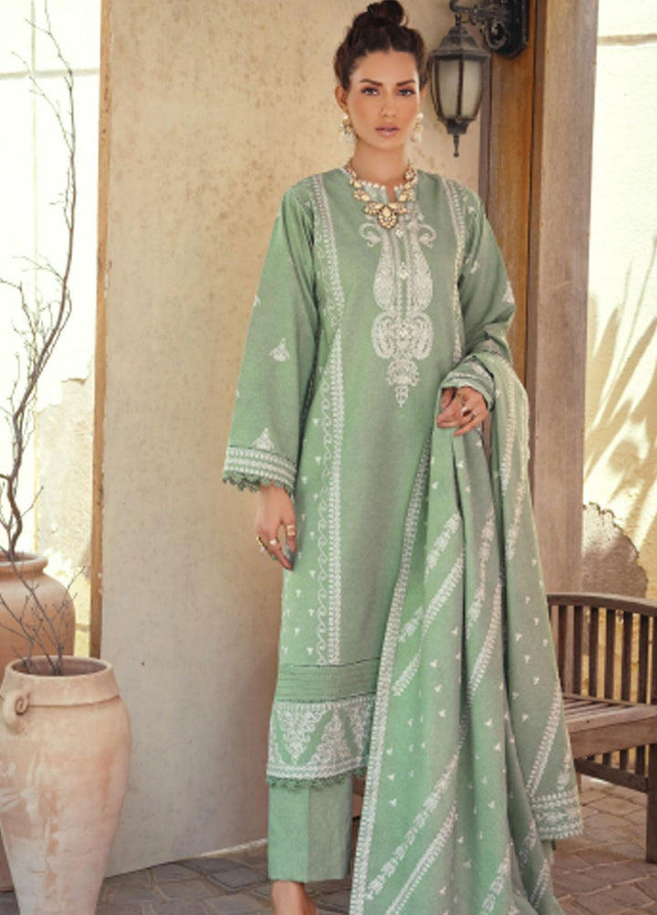 Gul Ahmed Embroidered Linen Suits Unstitched 3 Piece GA23WB RC 32002 - Winter Collection