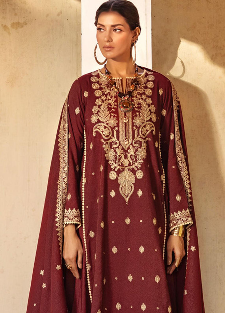 Gul Ahmed Embroidered Pashmina Suits Unstitched 3 Piece GA23WB RC 32008 - Winter Collection