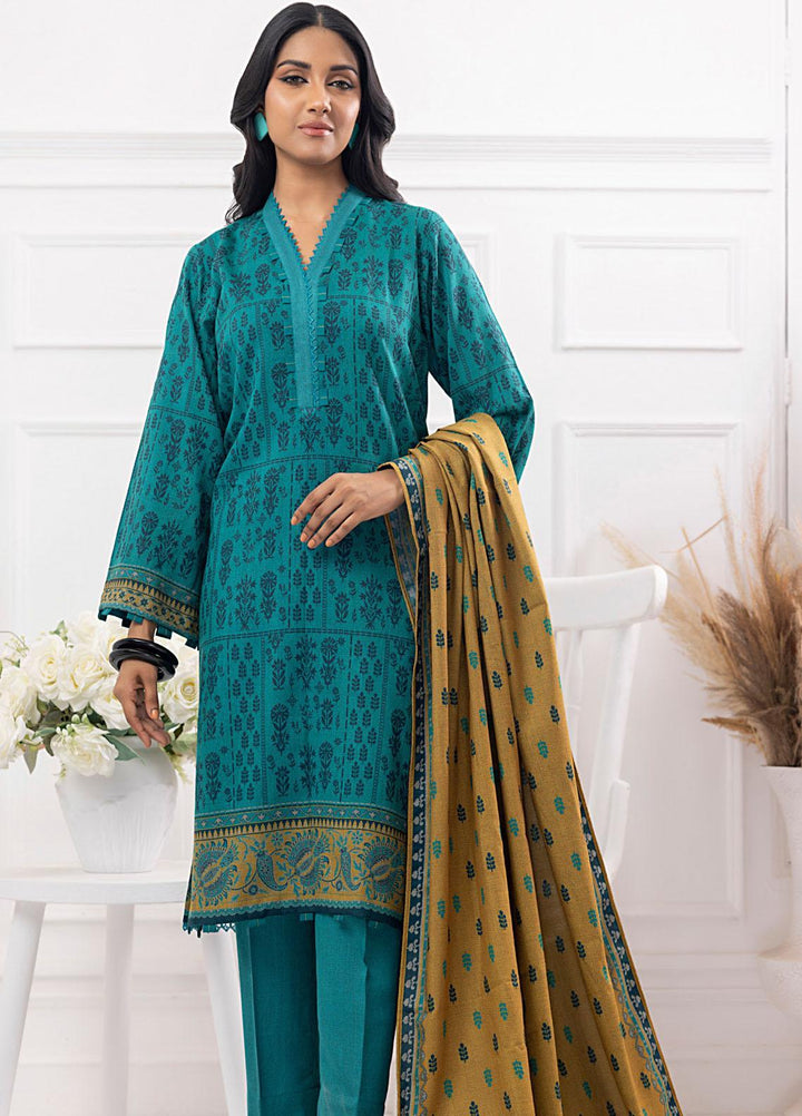 Gul Ahmed Embroidered Dhanak Suits Unstitched 3 Piece GA23WB WNS 32175 A - Winter Collection