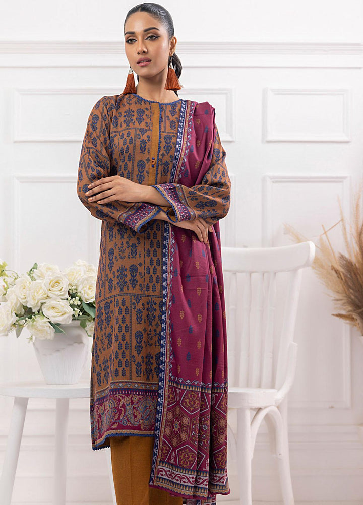 Gul Ahmed Embroidered Dhanak Suits Unstitched 3 Piece GA23WB WNS 32175 B - Winter Collection